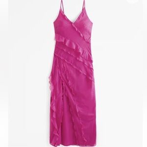 Abercrombie Draped Ruffle Maxi Dress